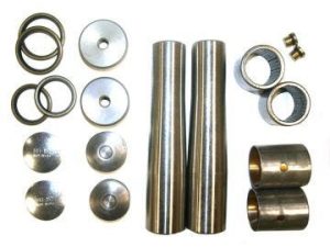 King Pin Set with Bi-Metal Bushings (w/ Dust Caps)
