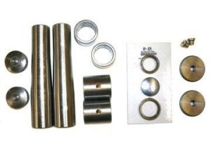 King Pin Set with Bi-Metal Bushings - Pre-Sized/No Ream (w/ Dust Caps)