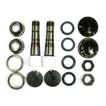 King Pin Set with Plastic Bushings (w/ Dust Caps)